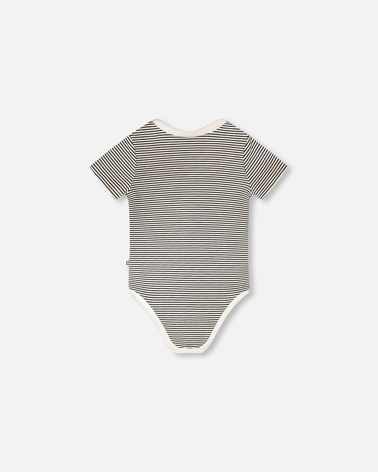 Evolutive Jersey Onesie Black And Off White Stripes-2