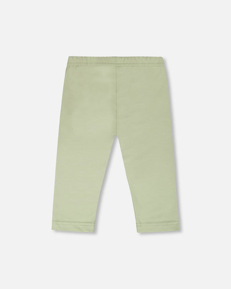 Organic Cotton Jersey Capri Light Khaki Green-3