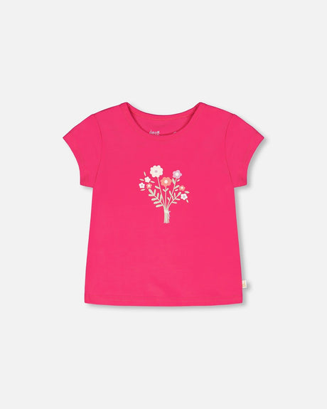Organic Cotton Jersey T-Shirt Pink-0
