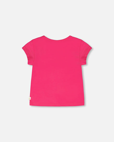 Organic Cotton Jersey T-Shirt Pink-2