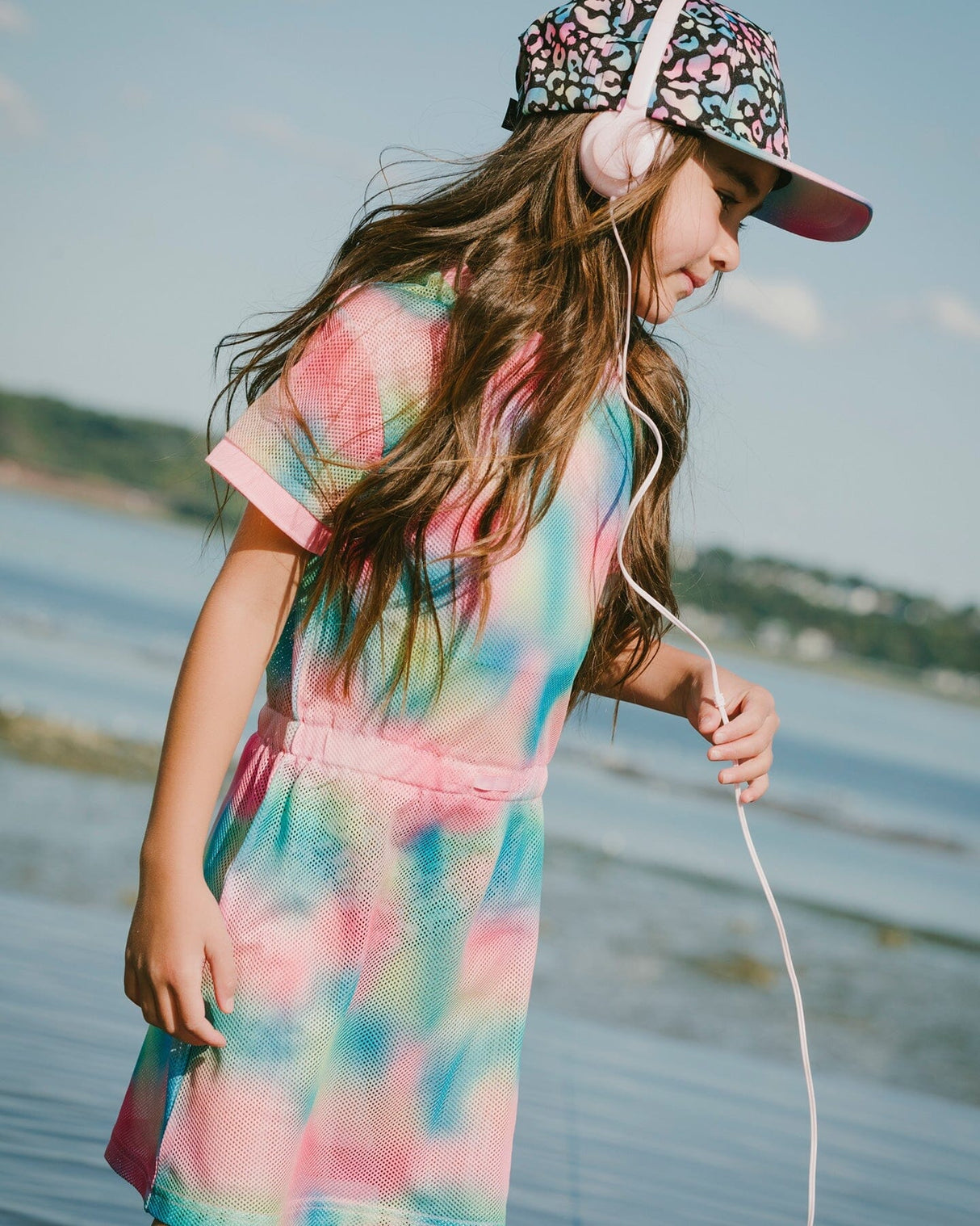 Mesh Beach Dress Multicolor-1