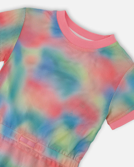 Mesh Beach Dress Multicolor-4