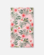 Beach Towel Pink Hibiscus Print-0