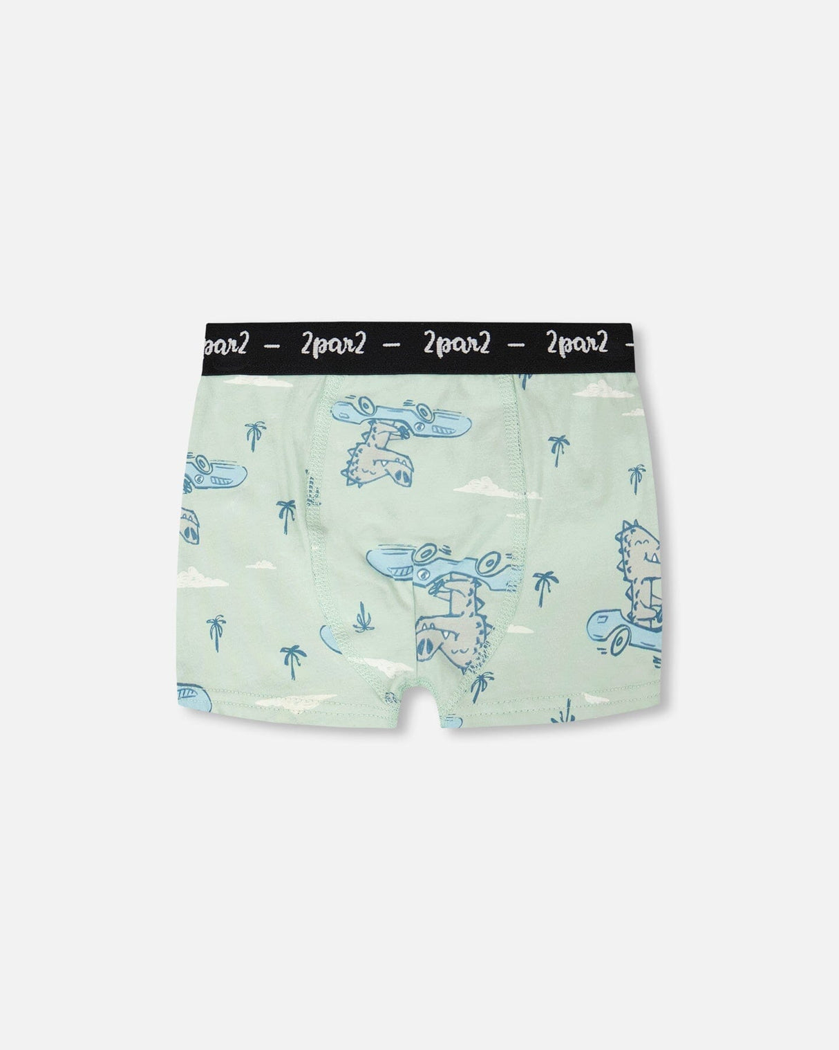 Organic Cotton Boxer Green Crocodile Print-0