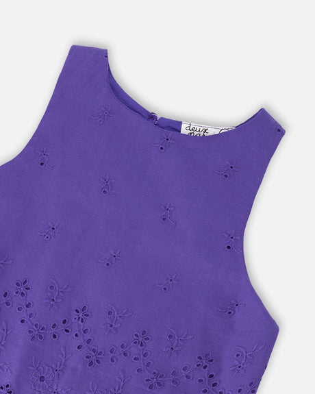 Sleeveless Top And Skirt Set Mauve-3