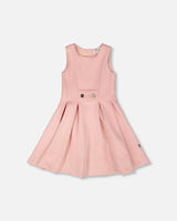 Sleeveless Neoprene Dress Pale Pink-0