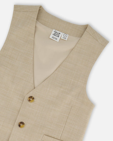 Elegant Vest Beige-2