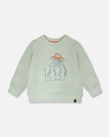 French Terry Sweatshirt Mint Green-0