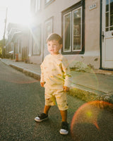 French Terry Sweatshirt Beige Jeep Print-1