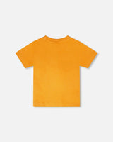 Organic Cotton Short Sleeve T-Shirt Orange-2