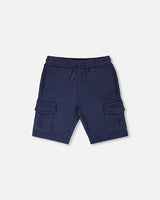 French Terry Shorts Blue-0