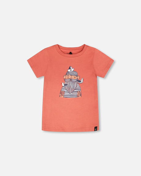 Organic Cotton Short Sleeve T-Shirt Brick-0