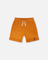 French Terry Shorts Orange-0