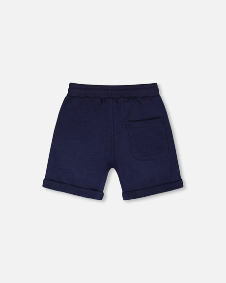 French Terry Shorts Dark Blue-1