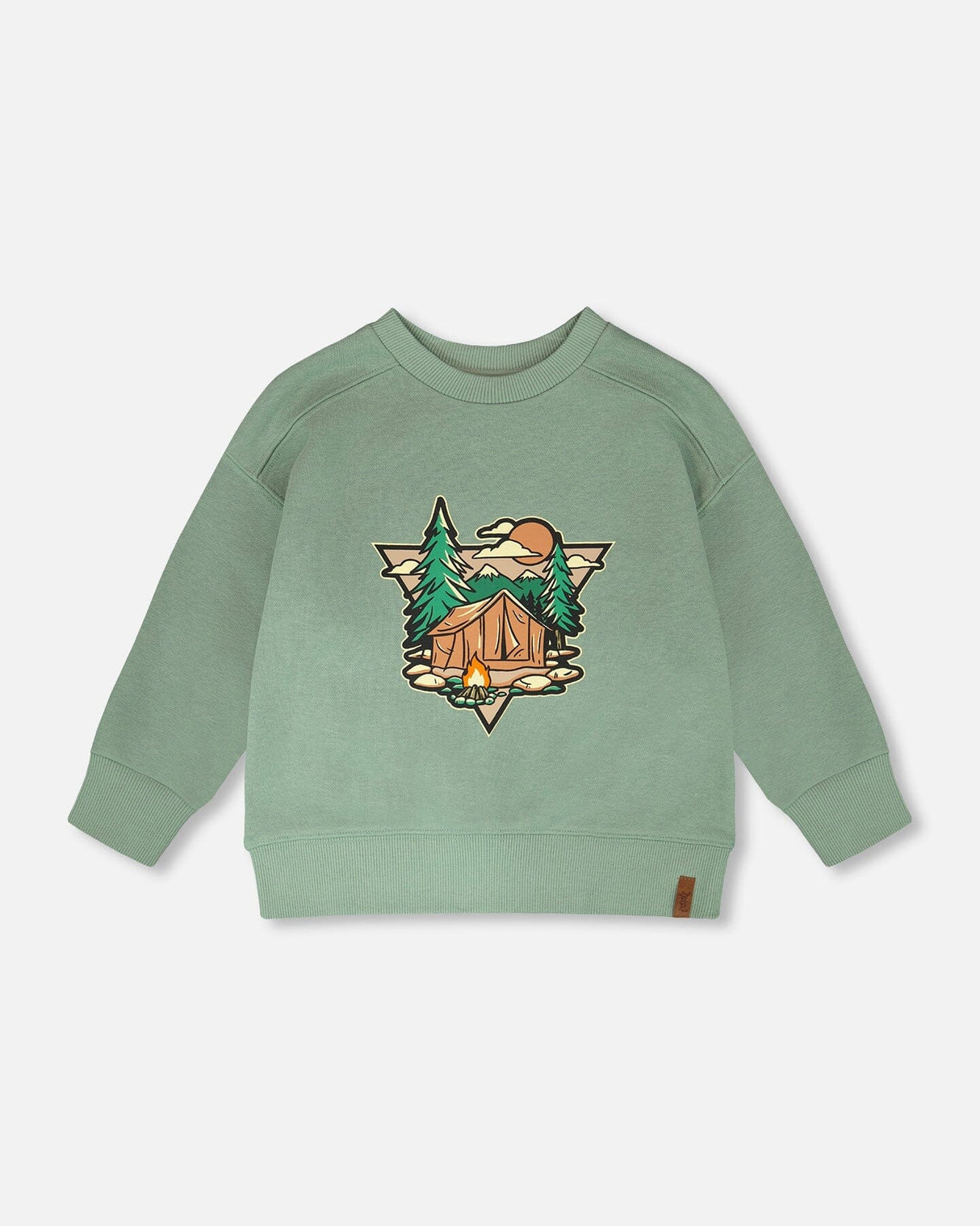 French Terry Sweatshirt Pale Green-0