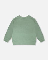 French Terry Sweatshirt Pale Green-3