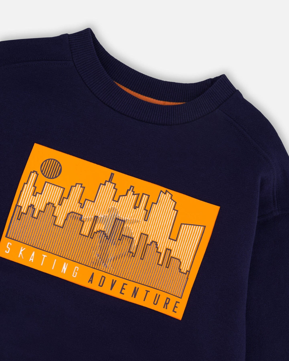 French Terry Sweatshirt Dark Blue-4