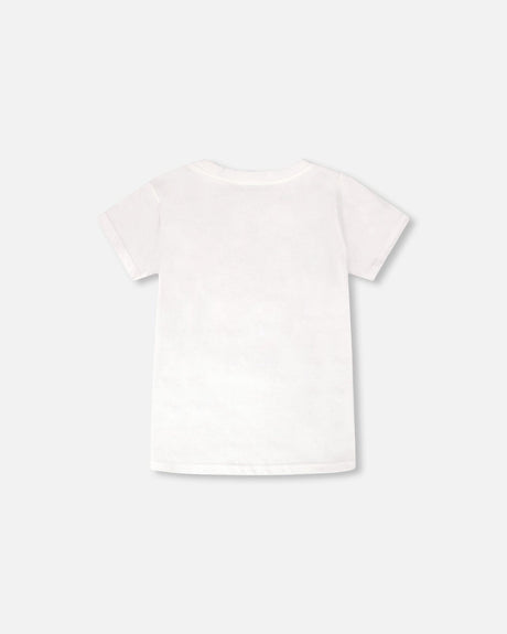 Jersey T-Shirt With Chest Pocket White-2