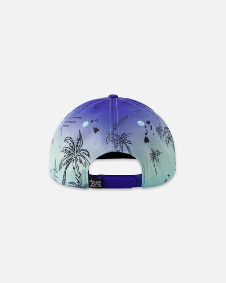 Cap Blue Beach Print-3