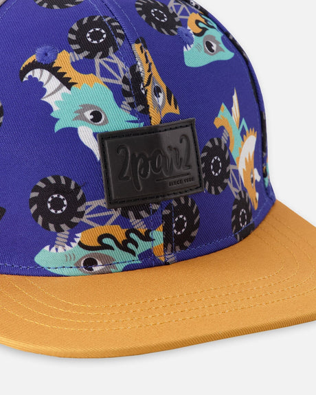 Cap Blue Truck Print-3