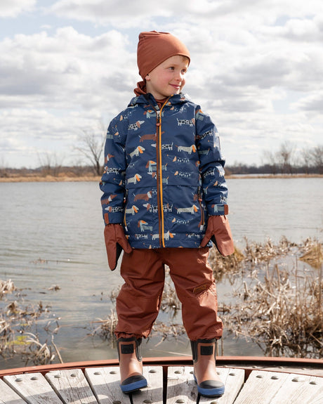 Stretch Jersey Neck Tube Brown-1