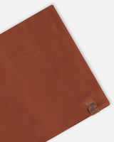 Stretch Jersey Neck Tube Brown-3