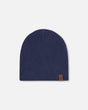 Stretch Jersey Beanie Navy Blue-0