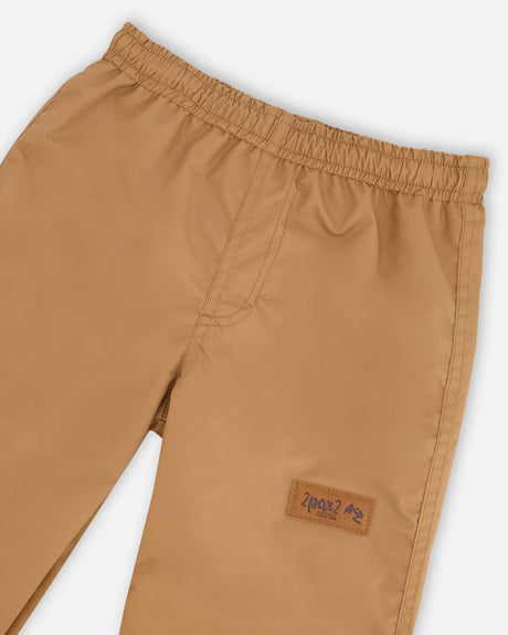 Splash Pants In Recycled Polyester Light Brown-2