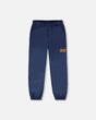 Splash Pants In Recycled Polyester Navy Blue-0
