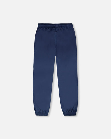Splash Pants In Recycled Polyester Navy Blue-2