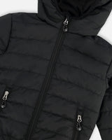 Quilted Mid-Season Jacket Black-3