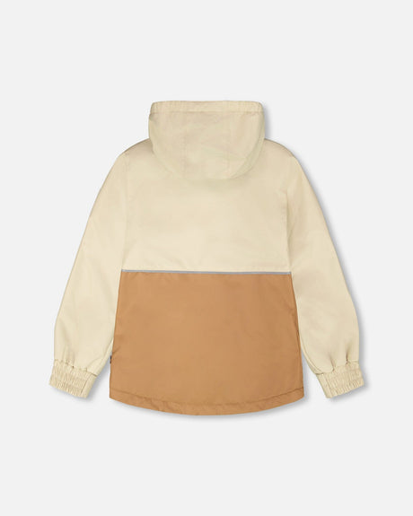 Mid-Season Jacket In Recycled Polyester Beige-2