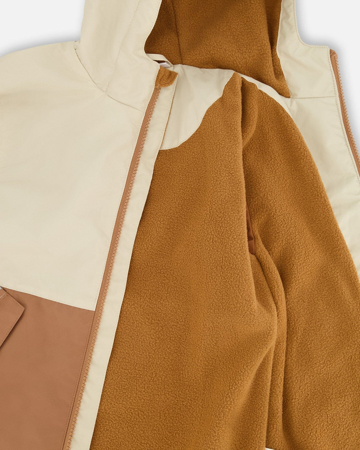 Mid-Season Jacket In Recycled Polyester Beige-4