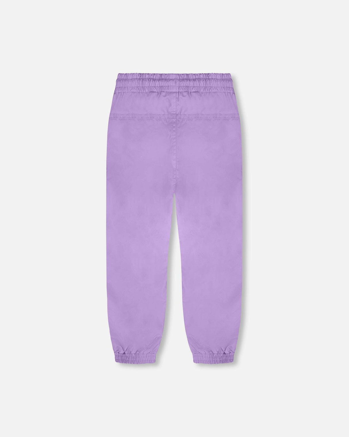 3-In-1 Two-Piece Mid-Season Outerwear With Solid Pants Set Purple Daisy Print-3