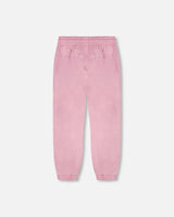 3-In-1 Two-Piece Mid-Season Outerwear Set Pink With Printed Butterflies-4