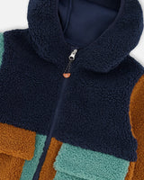 Sherpa Jacket Navy Colorblock-2