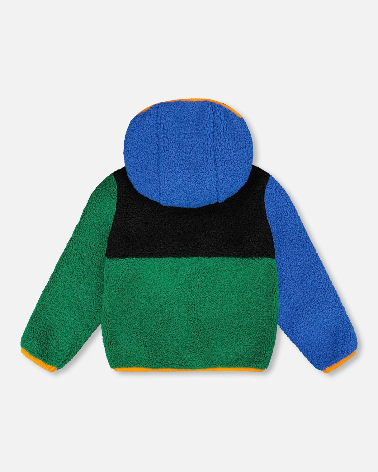 Sherpa Jacket Blue Colorblock-1