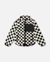 Sherpa Jacket Black Checkerboard-0