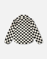 Sherpa Jacket Black Checkerboard-1
