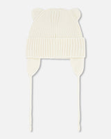 Baby Knit Hat Off White-2