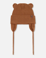 Baby Knit Hat Brown-0
