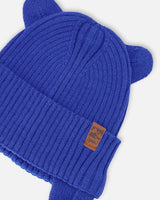 Baby Knit Hat Royal Blue-3