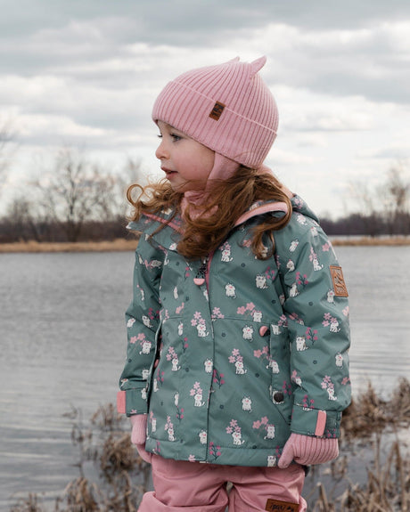 Baby Knit Hat Pale Pink-1