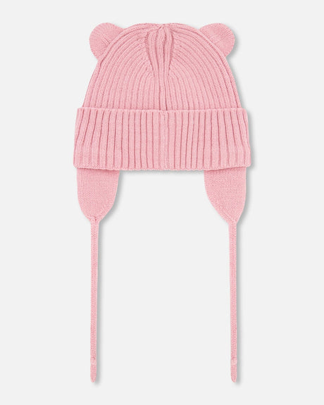 Baby Knit Hat Pale Pink-2