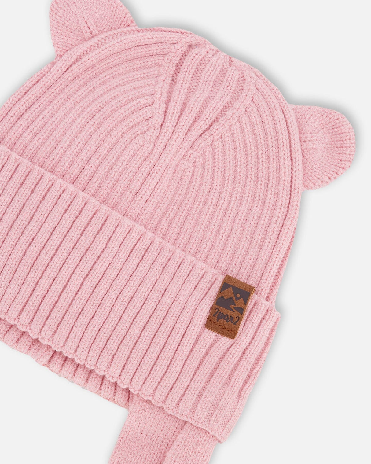 Baby Knit Hat Pale Pink-3