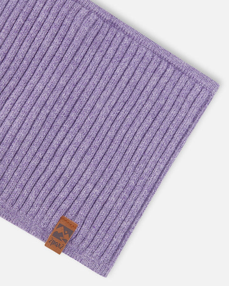 Knit Neckwarmer Lavender-3