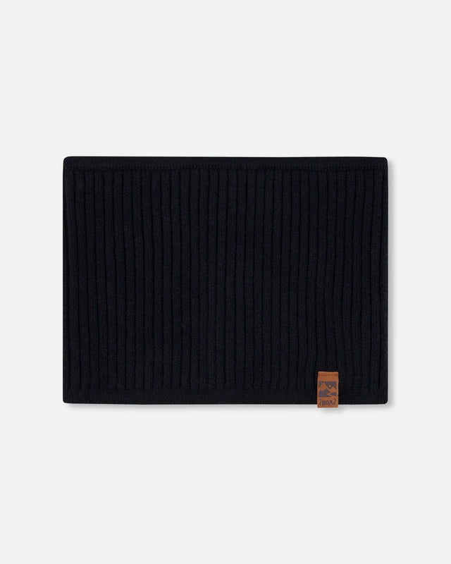 Knit Neckwarmer Black-0