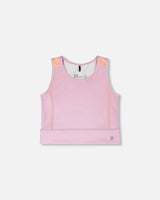 Athletic Tank Top In Recycled Polyester Lilac-0