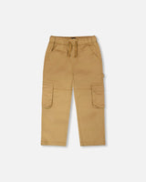 Stretch Twill Carpenter Pants Beige-0