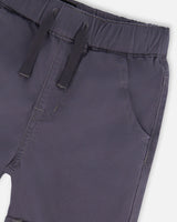 Stretch Twill Shorts Grey-3